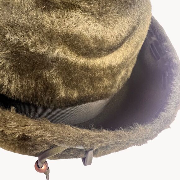 Vintage 60s Green Angora Blend Empress Hat Roller Cap West Germany Hess Bros - Picture 11 of 12